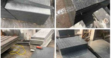 赤峰 芝麻黑地铺石材