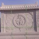 赤峰 芝麻白花岗岩屏风，照壁，影壁