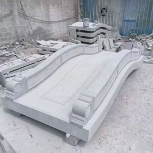 赤峰 芝麻灰花岗岩园林景观 小石桥