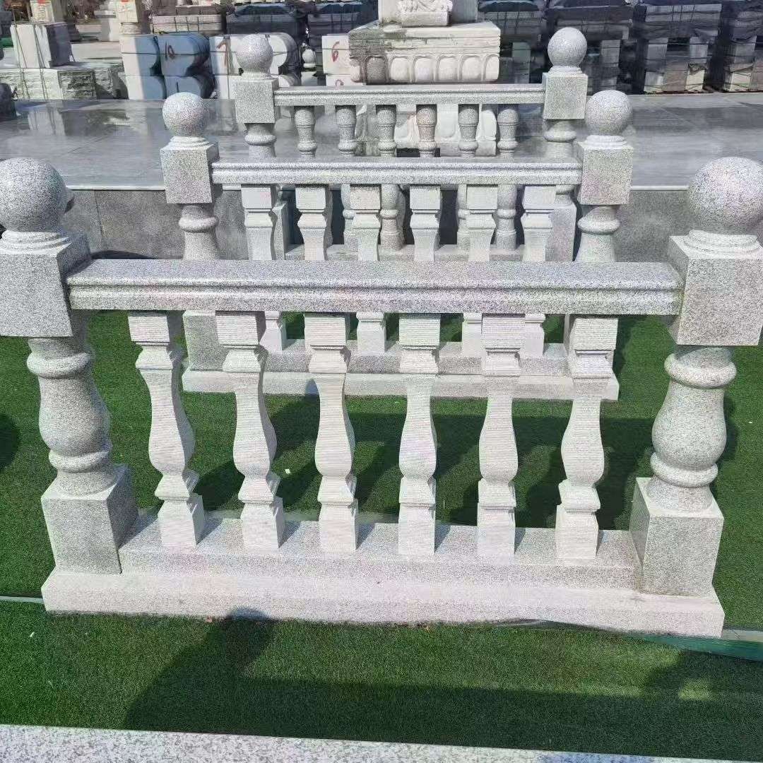 赤峰 别墅石材栏杆特写