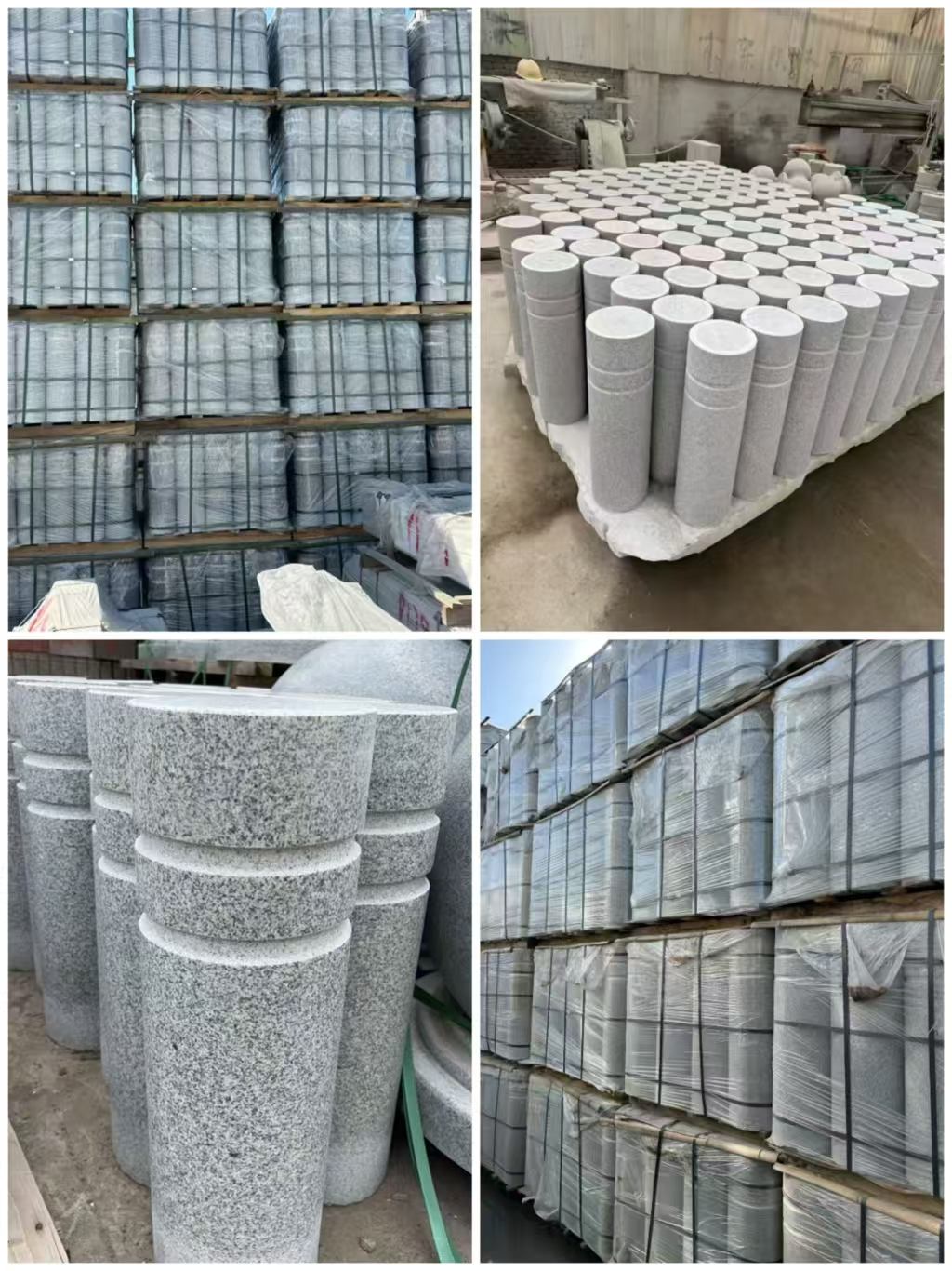 赤峰 芝麻白花岗岩挡车柱、隔离柱多少钱